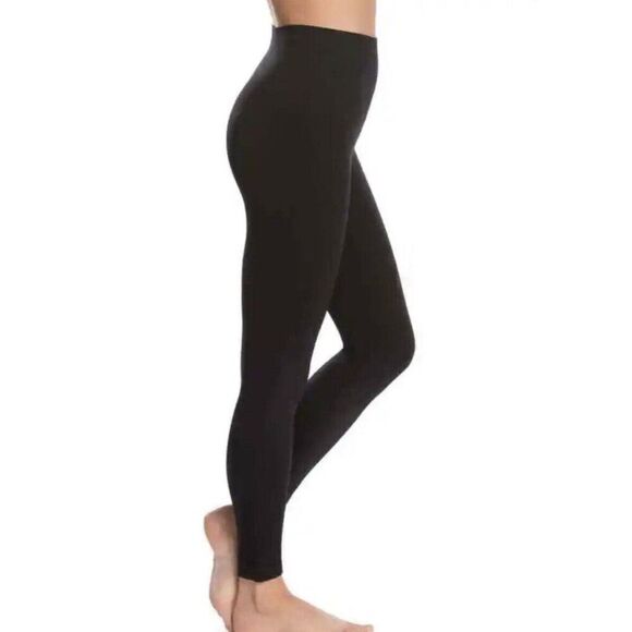 Spanx Womens Size L Black Look At Me Now Seamless Pull On Compression Leggings - Picture 5 of 16